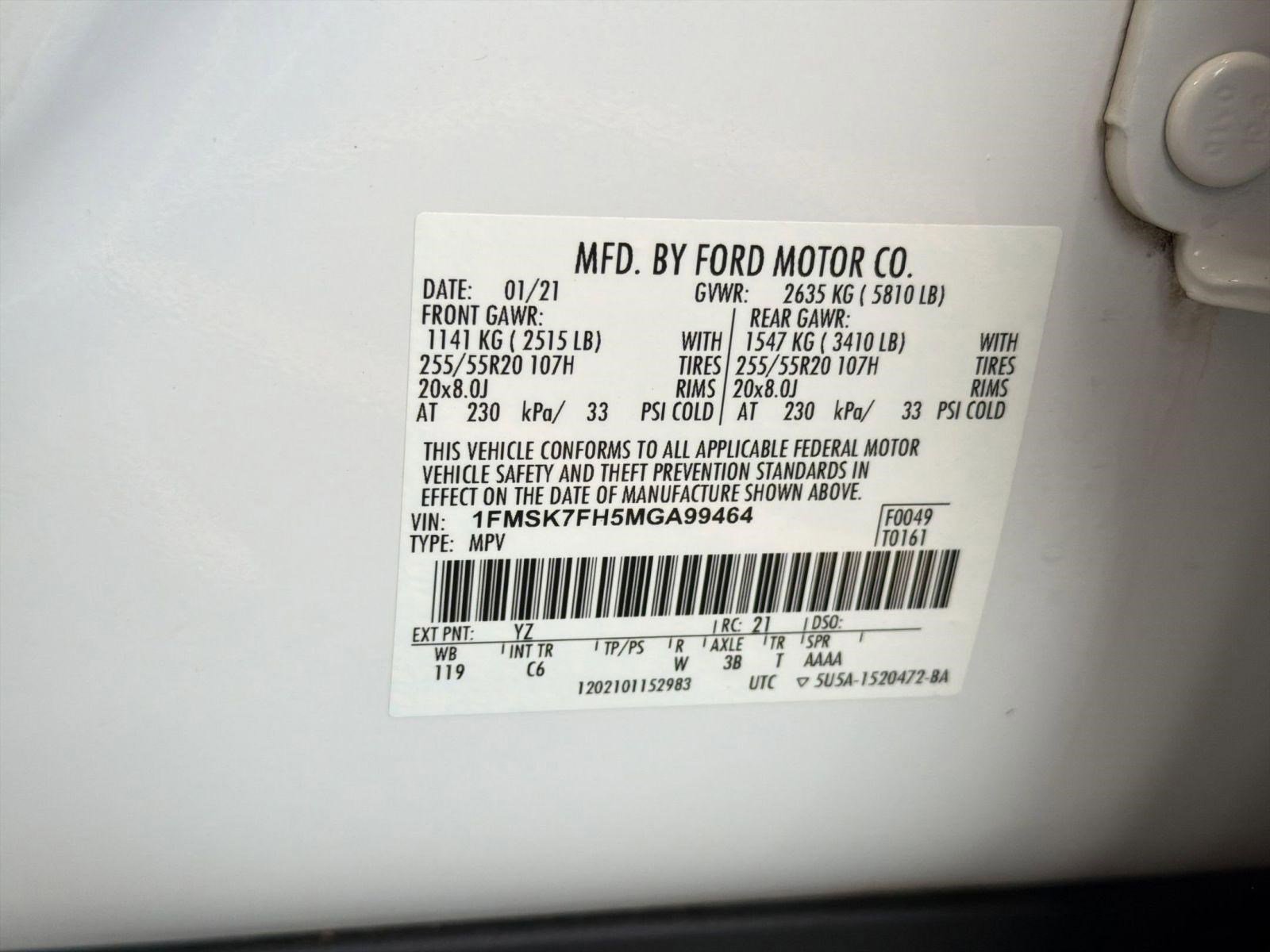 Certified 2021 Ford Explorer Limited RWD image 19