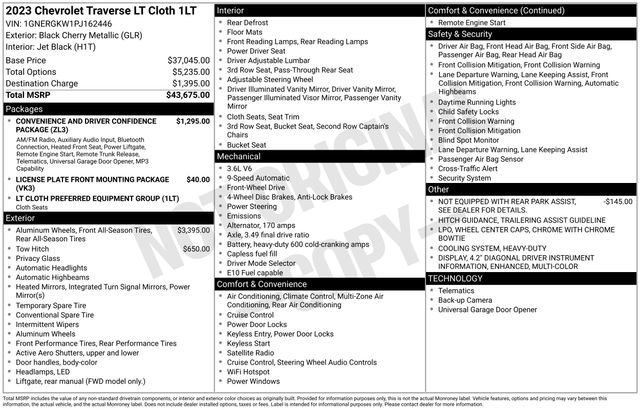 Used 2023 Chevrolet Traverse LT image 41