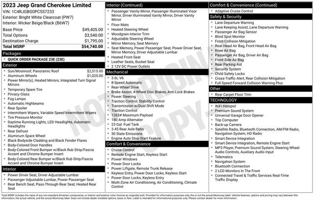 Used 2023 Jeep Grand Cherokee Limited RWD image 27
