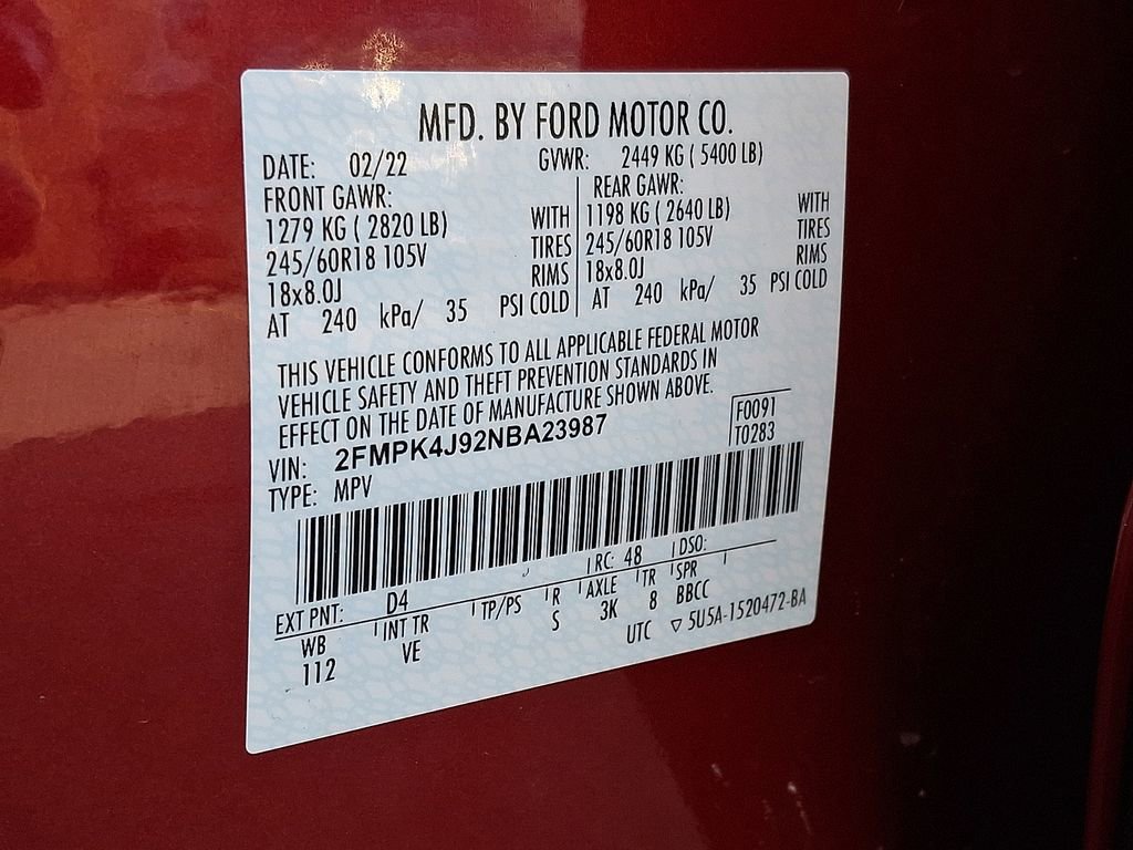 Certified 2022 Ford Edge SEL w/ Convenience Package image 27