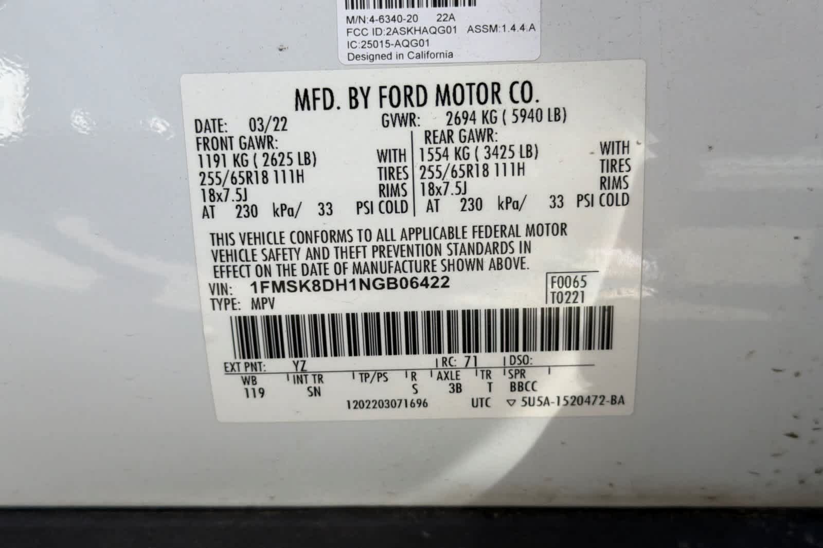 Certified 2022 Ford Explorer XLT w/ Equipment Group 202A AWD/4WD image 2