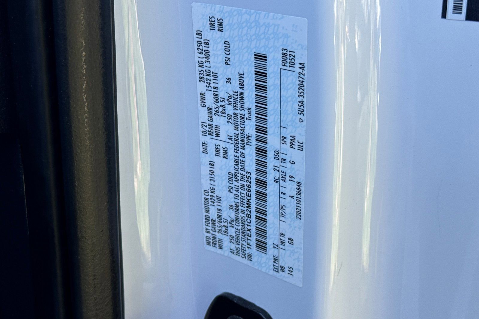 Certified 2021 Ford F150 XL w/ Equipment Group 101A High RWD image 25