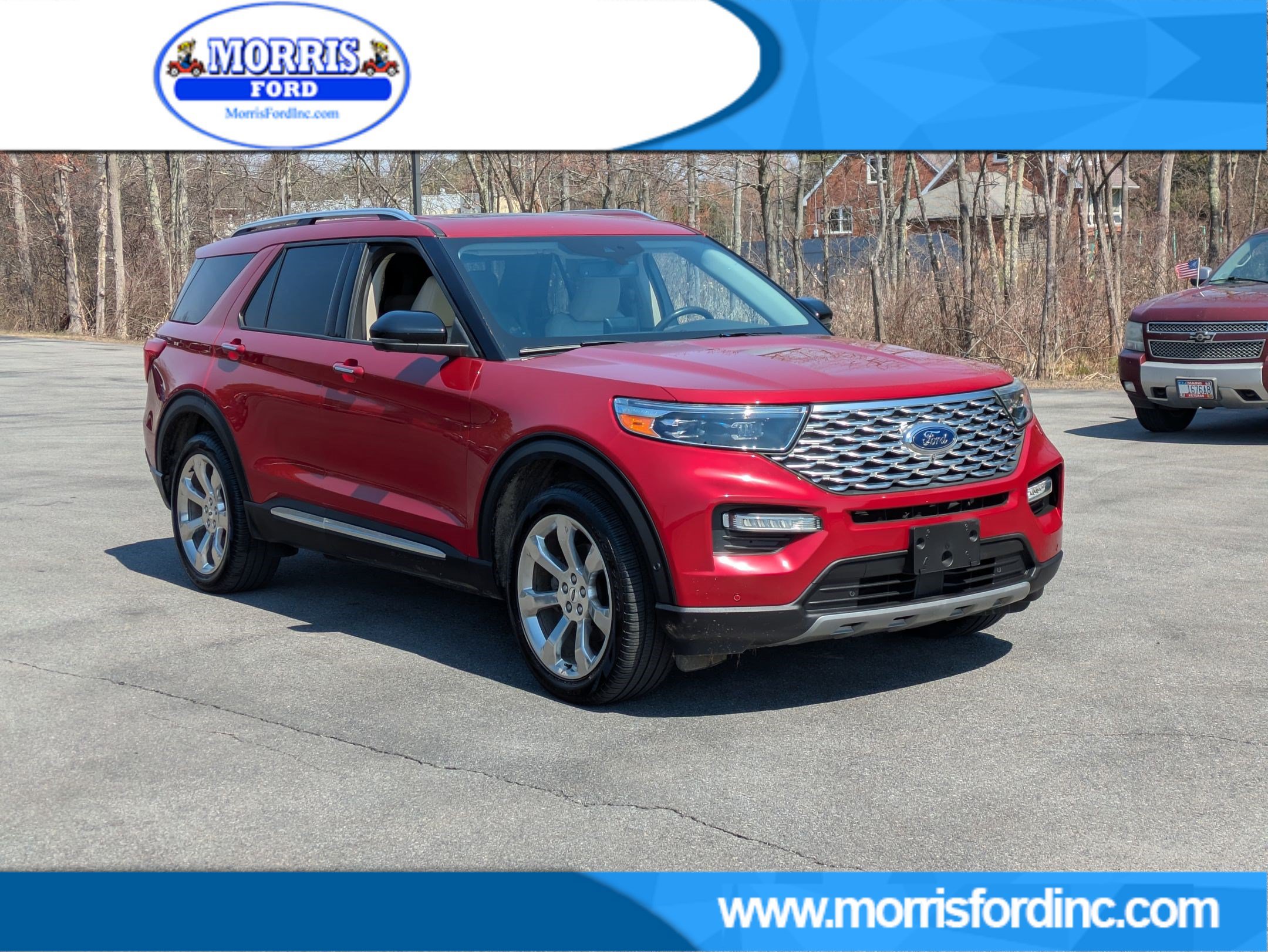 Certified 2020 Ford Explorer Platinum w/ Premium Technology Package AWD/4WD image 1