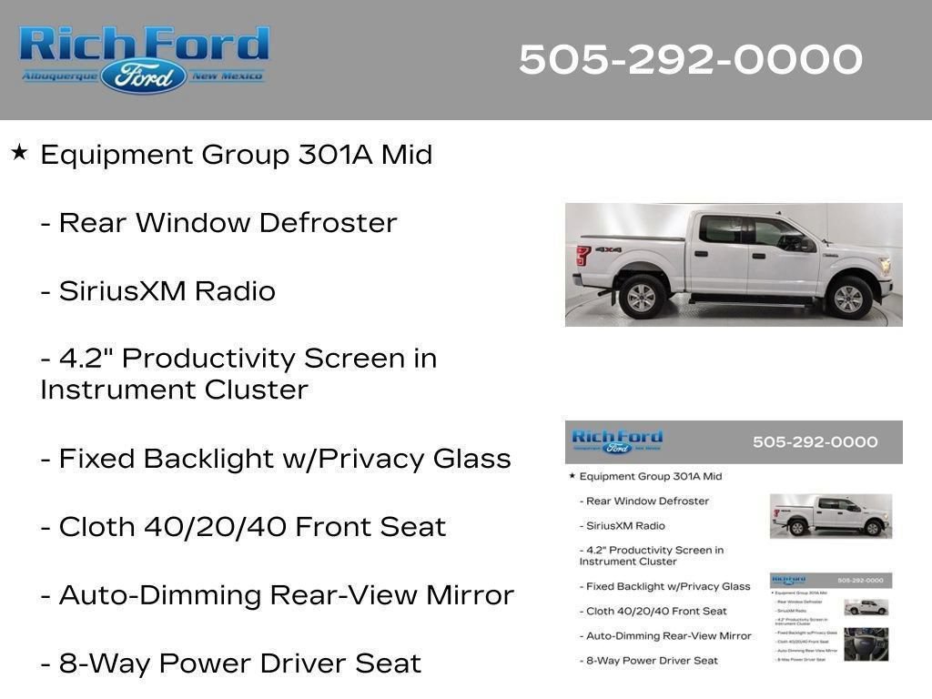 Certified 2020 Ford F150 XLT w/ Equipment Group 301A Mid AWD/4WD image 29
