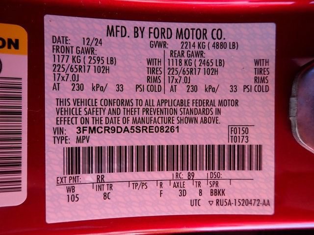Certified 2025 Ford Bronco Sport Badlands w/ Badlands Tech Package AWD/4WD image 23