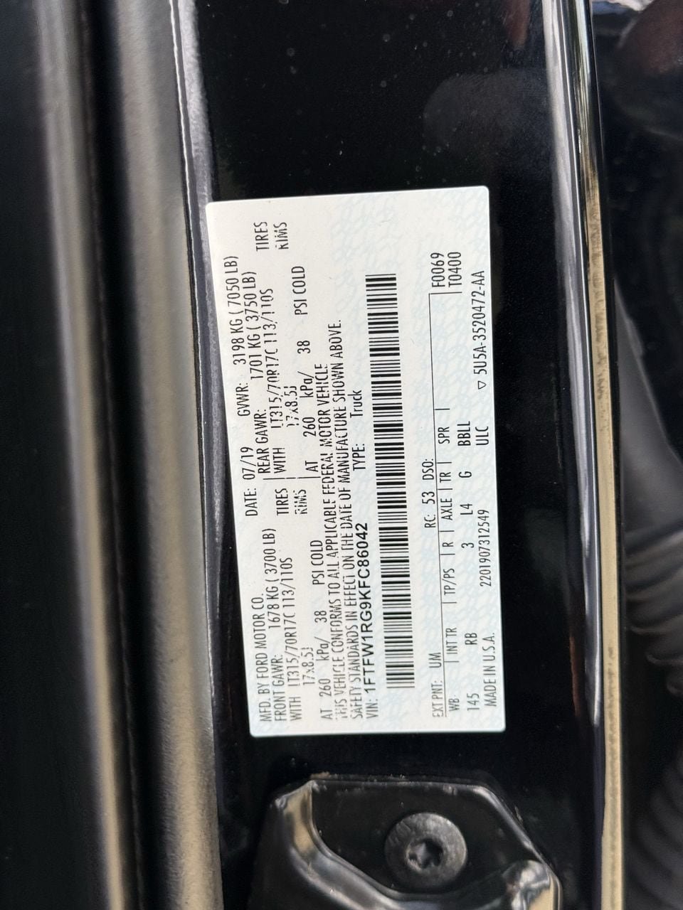 Certified 2019 Ford F150 Raptor w/ Equipment Group 802A Luxury AWD/4WD image 30
