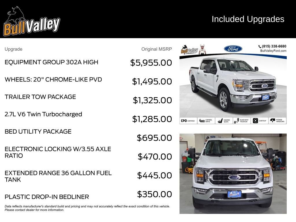 Certified 2022 Ford F150 XLT w/ Equipment Group 302A High image 14