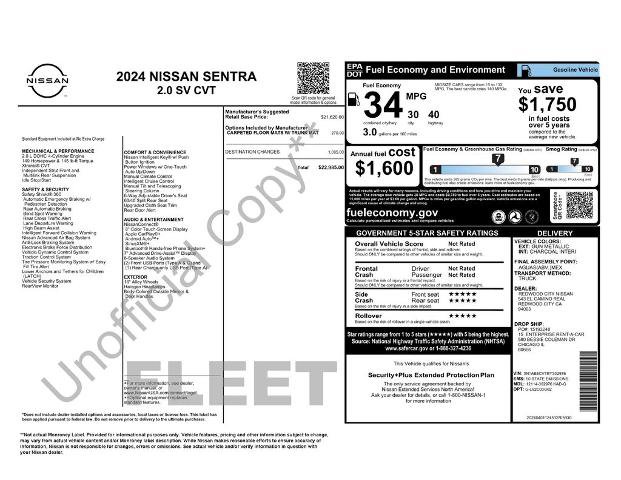 Used 2024 Nissan Sentra SV FWD image 33
