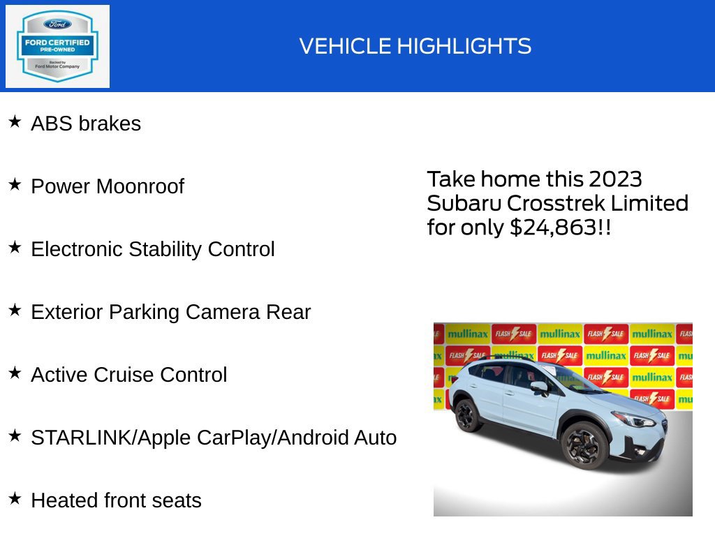 Used 2023 Subaru Crosstrek 2.5i Limited AWD/4WD image 19