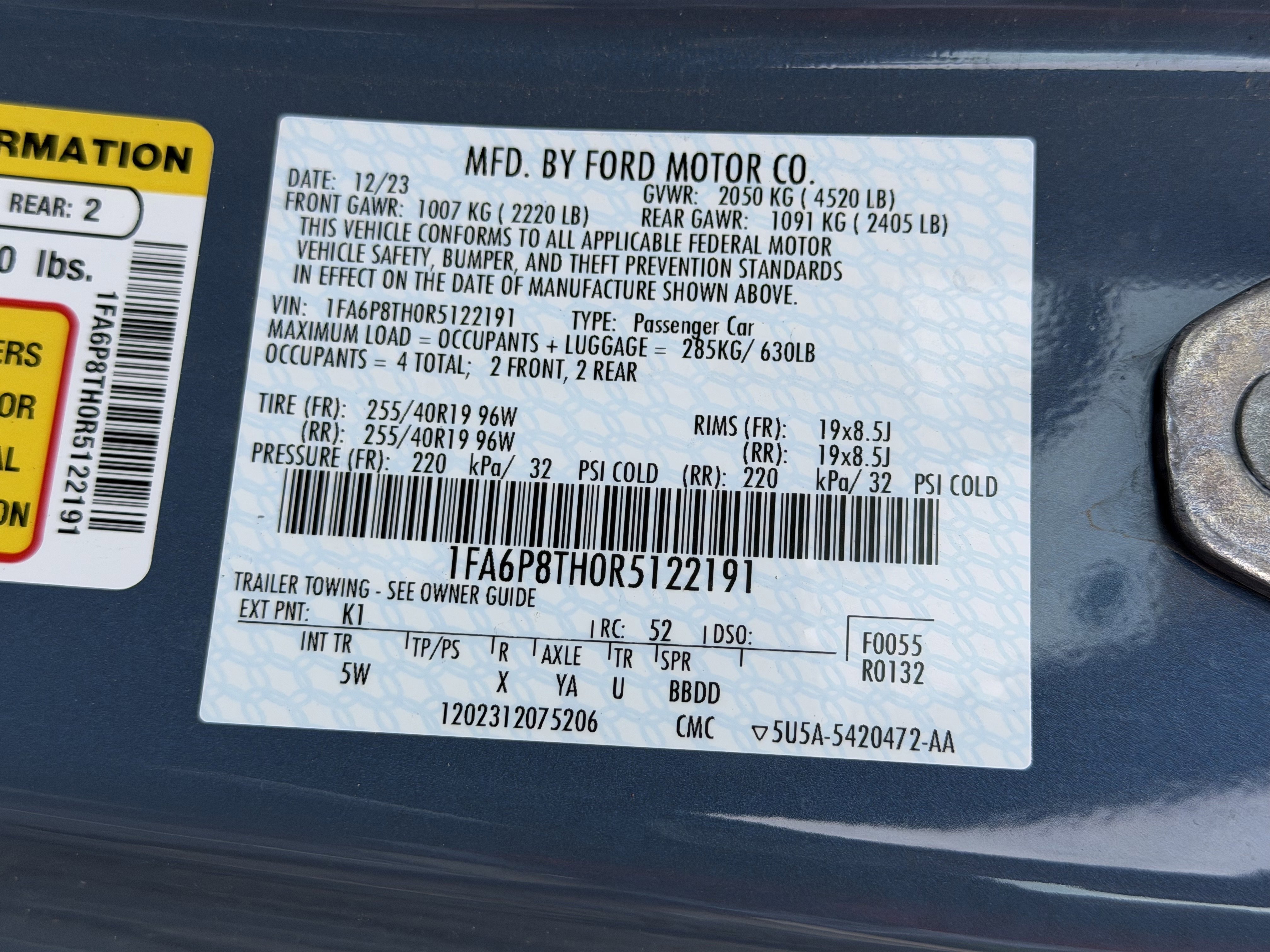 Certified 2024 Ford Mustang Premium RWD image 33