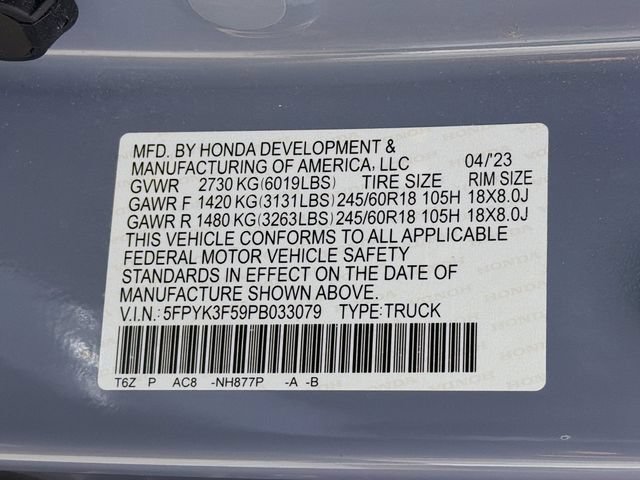 Used 2023 Honda Ridgeline RTL image 38