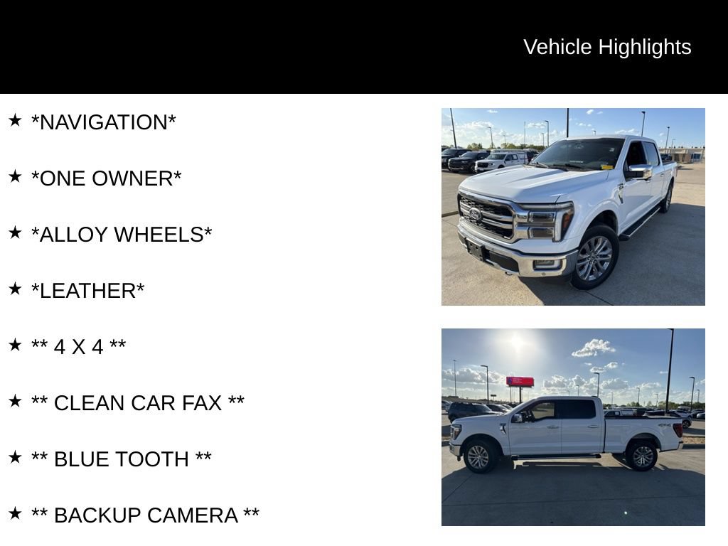 Certified 2024 Ford F150 Lariat w/ Tow/Haul Package AWD/4WD image 4