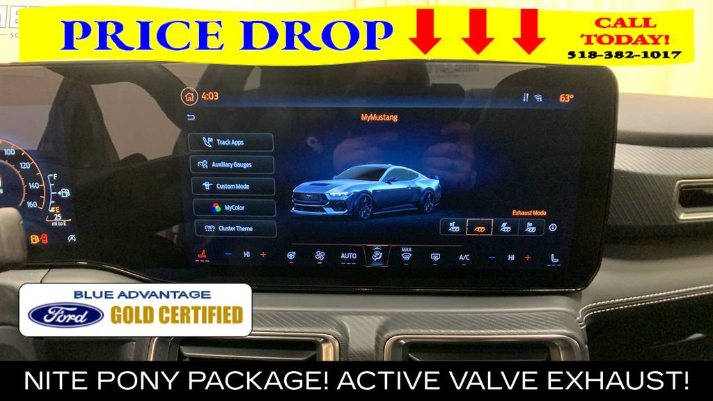 Certified 2025 Ford Mustang GT Premium w/ Mustang Nite Pony Package RWD image 29