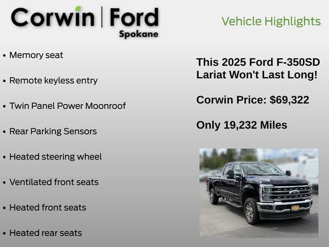 Certified 2025 Ford F350 Lariat w/ Camper Package AWD/4WD image 13