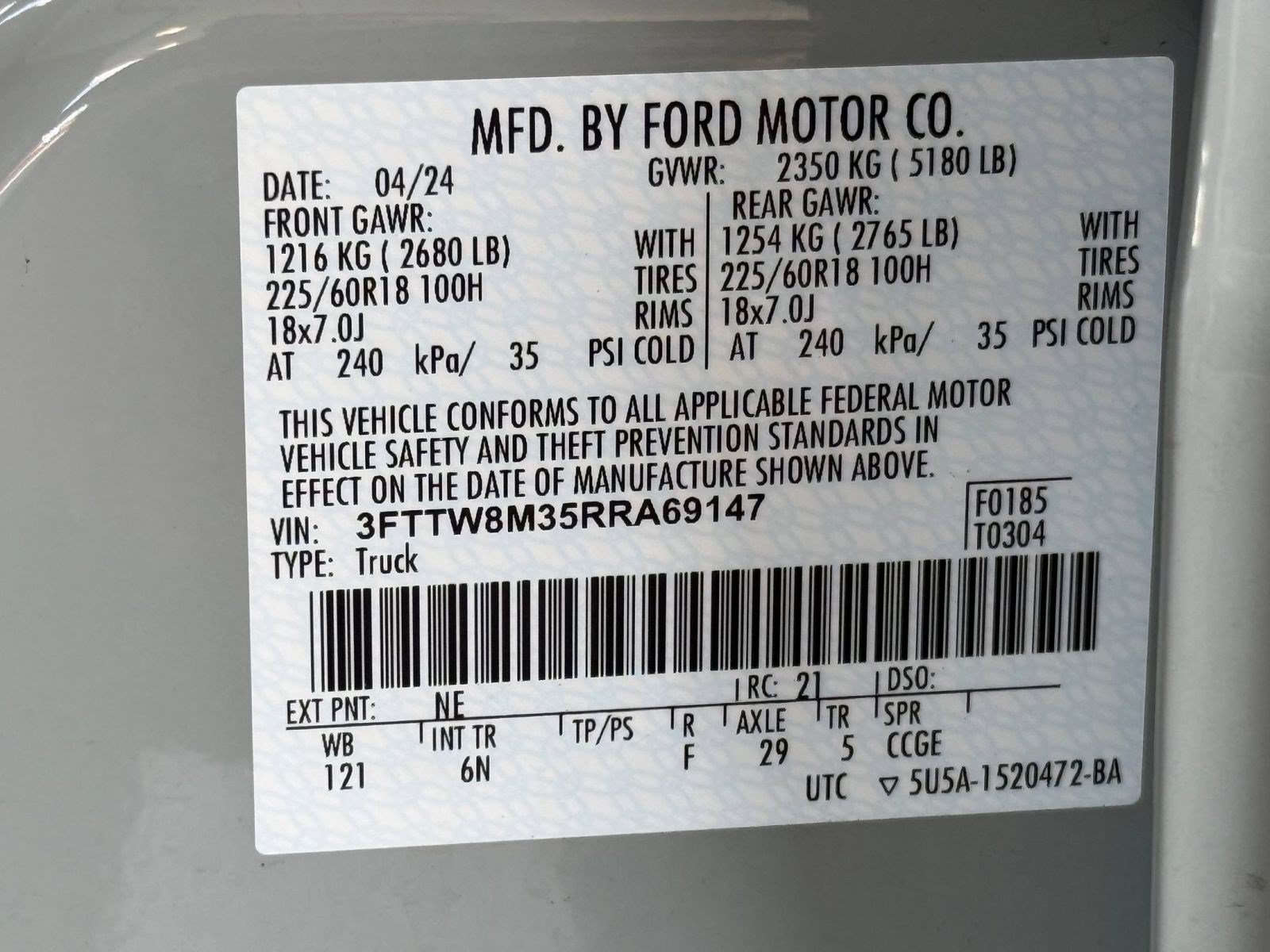 Certified 2024 Ford Maverick Lariat FWD image 28