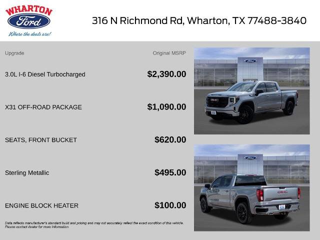 Used 2023 GMC Sierra 1500 Elevation w/ X31 Off-Road Package AWD/4WD image 2