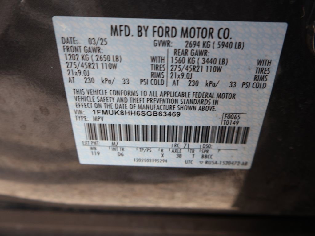 Certified 2025 Ford Explorer Platinum w/ LUX Leather Package AWD/4WD image 43