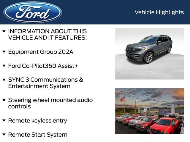 Certified 2021 Ford Explorer XLT w/ Equipment Group 202A RWD image 4