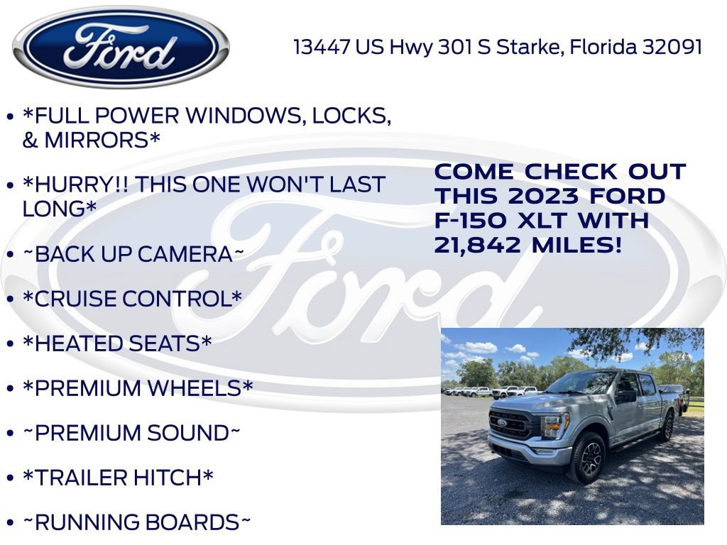 Certified 2023 Ford F150 XLT w/ Equipment Group 302A High AWD/4WD image 12