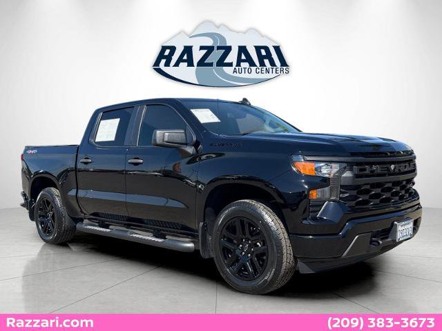 Used 2023 Chevrolet Silverado 1500 Custom w/ 2.7L Blackout Package AWD/4WD image 1