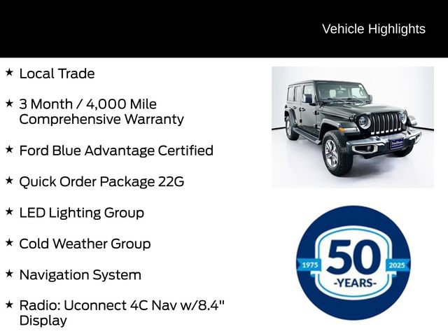 Used 2022 Jeep Wrangler Unlimited Sahara w/ LED Lighting Group image 6
