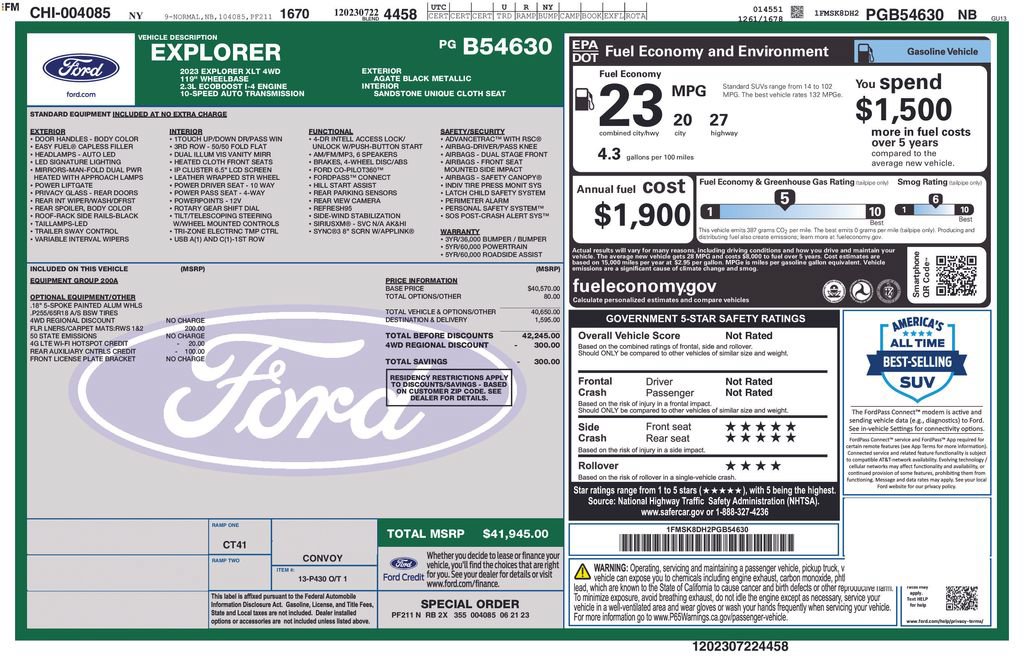 Certified 2023 Ford Explorer XLT AWD/4WD image 35