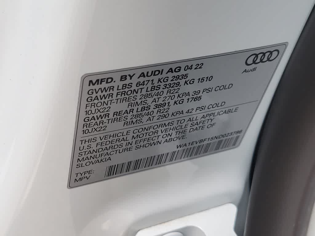 Used 2022 Audi Q8 Premium Plus w/ Premium Plus Package AWD/4WD image 18