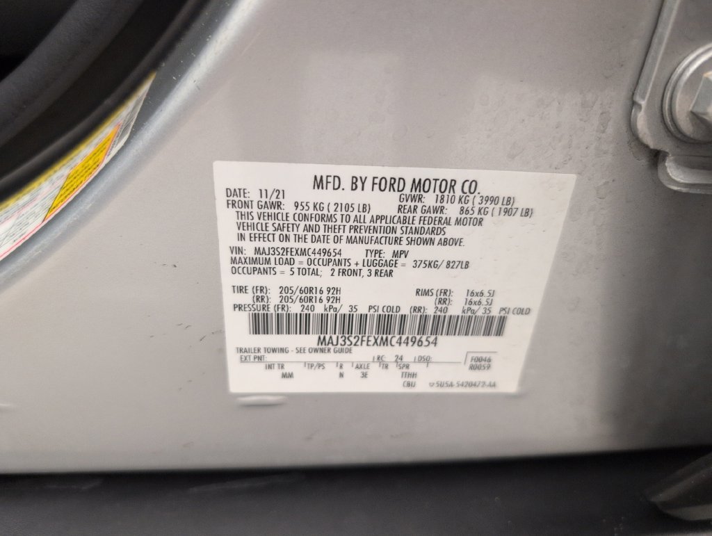 Certified 2021 Ford EcoSport S FWD image 40