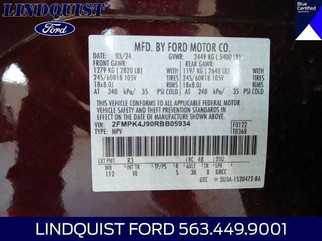 Certified 2024 Ford Edge SEL w/ Convenience Package AWD/4WD image 21