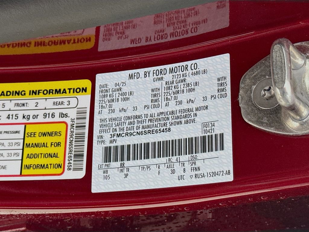 Certified 2025 Ford Bronco Sport Outer Banks w/ Outer Banks Tech Package+ image 33