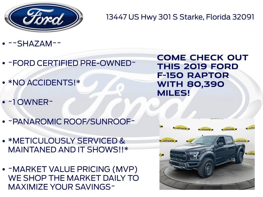 Certified 2019 Ford F150 Raptor w/ Equipment Group 802A Luxury AWD/4WD image 5