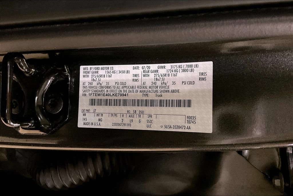 Certified 2020 Ford F150 XLT w/ Equipment Group 302A Luxury AWD/4WD image 28