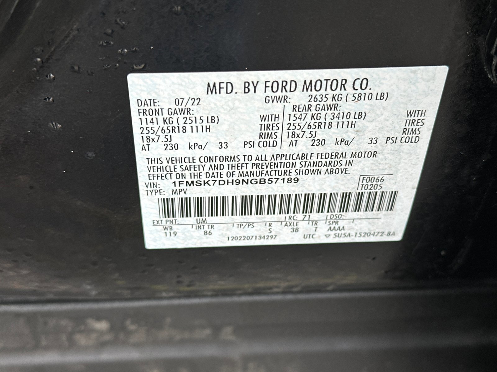 Certified 2022 Ford Explorer XLT image 30