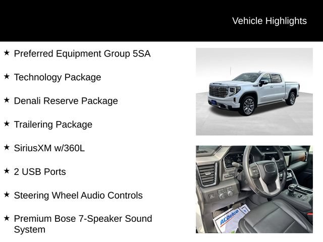 Used 2022 GMC Sierra 1500 Denali w/ Denali Reserve Package AWD/4WD image 8