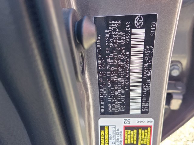 Used 2021 Toyota Camry SE FWD image 20