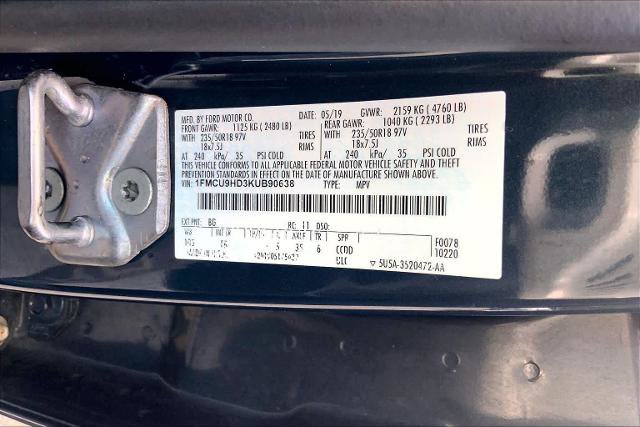 Certified 2019 Ford Escape SEL AWD/4WD image 34