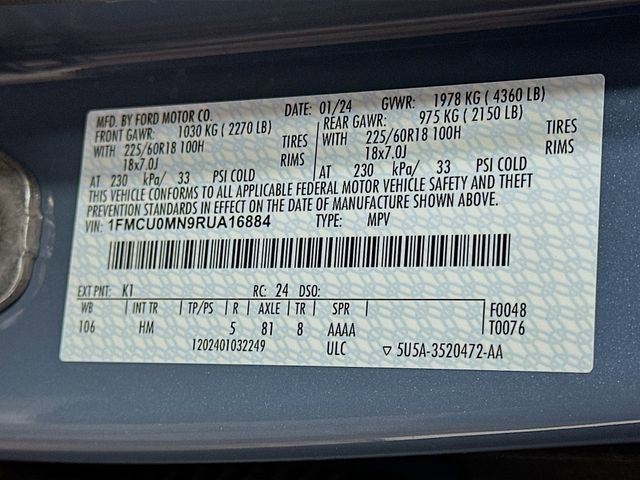 Certified 2024 Ford Escape ST-Line w/ Tech Pack #1 image 27