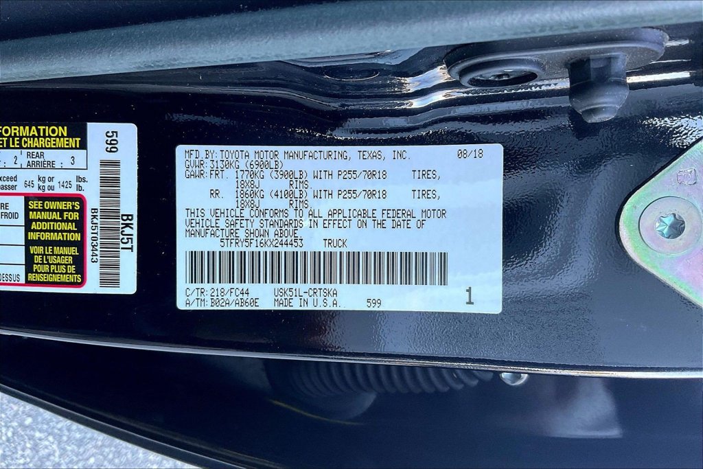 Used 2019 Toyota Tundra SR5 w/ SR5 Upgrade Package RWD image 10