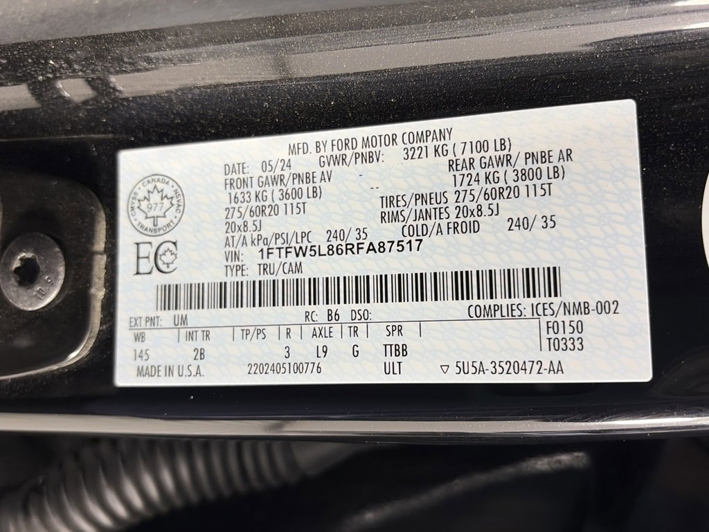 Certified 2024 Ford F150 Lariat w/ Bed Utility Package image 9