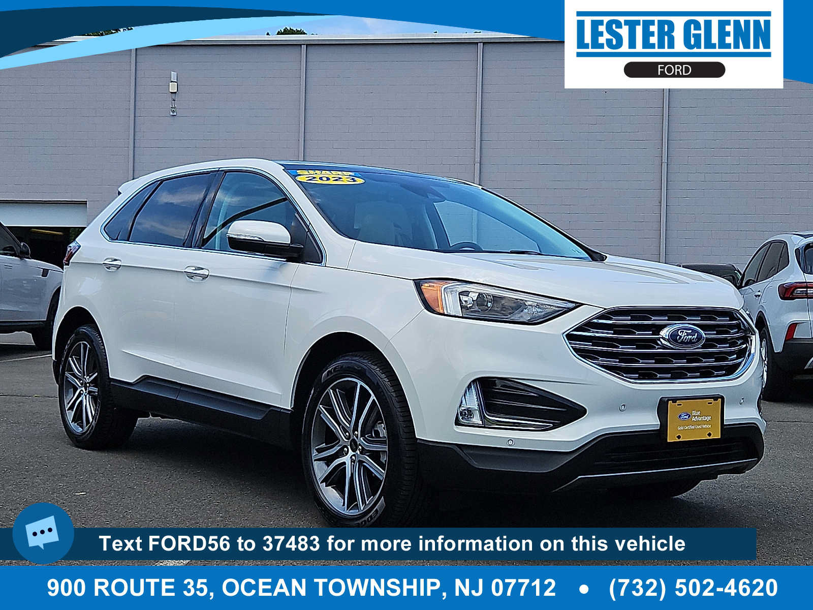 Certified 2023 Ford Edge Titanium w/ Class II Trailer Tow Package