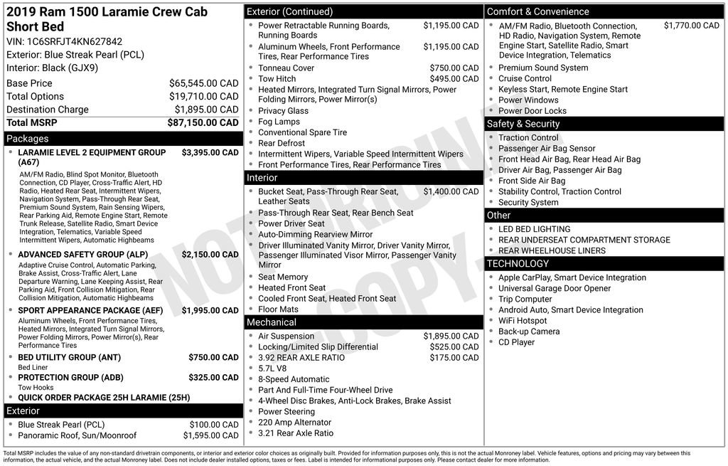 Used 2019 RAM 1500 Laramie image 4