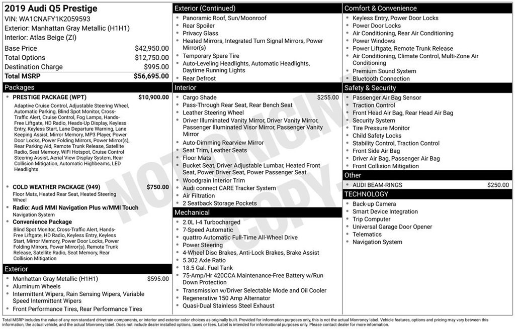 Used 2019 Audi Q5 Prestige w/ Prestige Package image 6