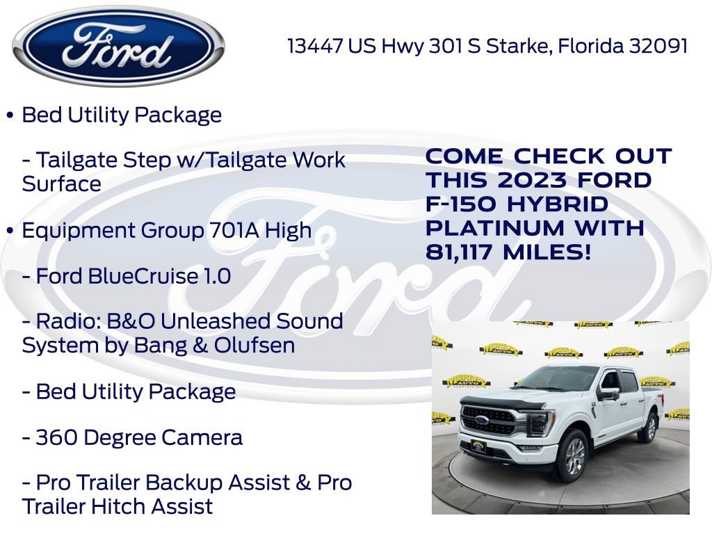 Certified 2023 Ford F150 Platinum w/ Equipment Group 701A High AWD/4WD image 27