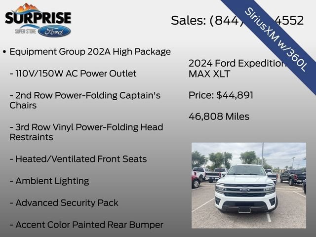 Certified 2024 Ford Expedition Max XLT AWD/4WD image 9