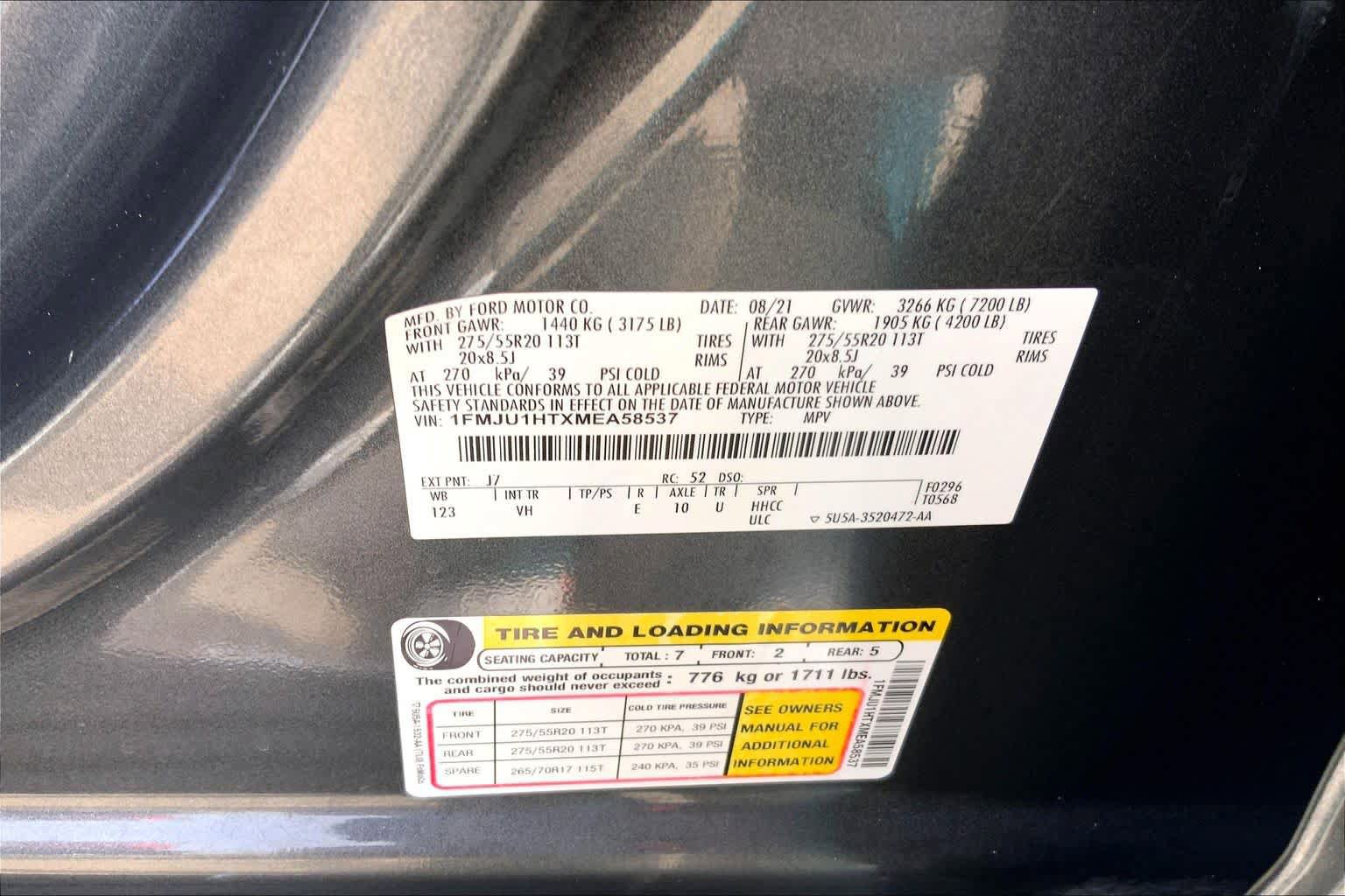 Certified 2021 Ford Expedition XLT RWD image 33