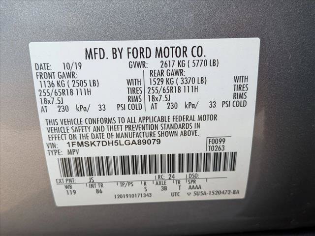 Certified 2020 Ford Explorer XLT RWD image 22