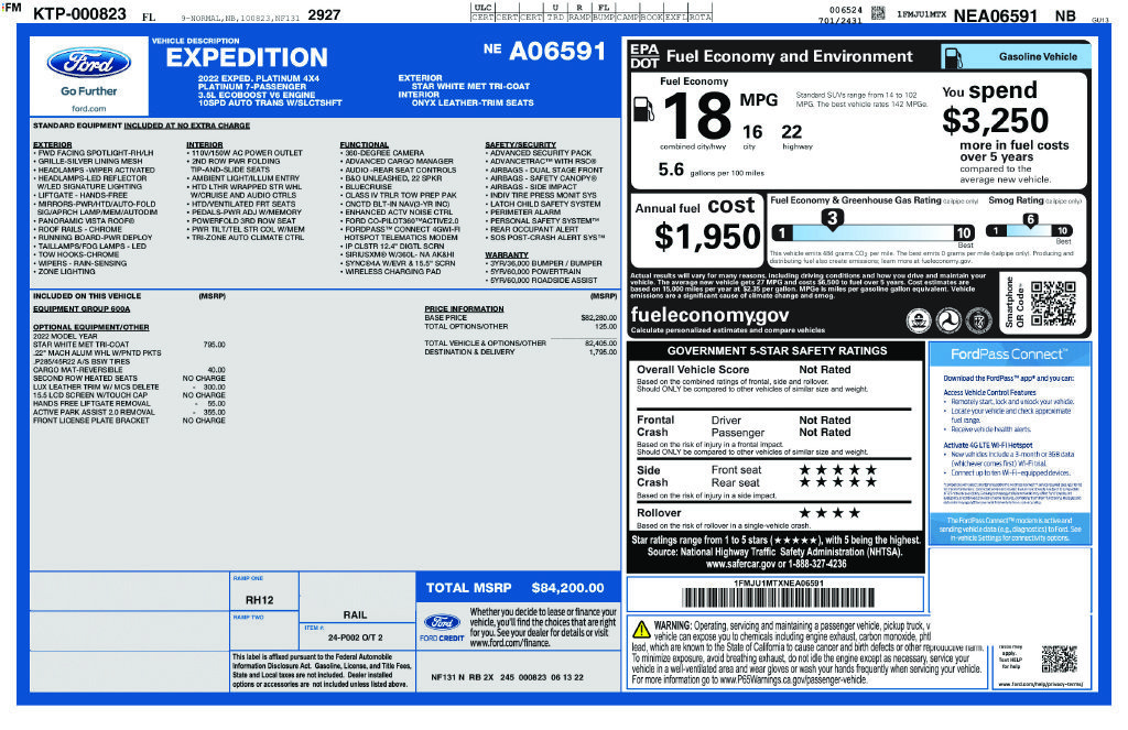 Certified 2022 Ford Expedition Platinum AWD/4WD image 42