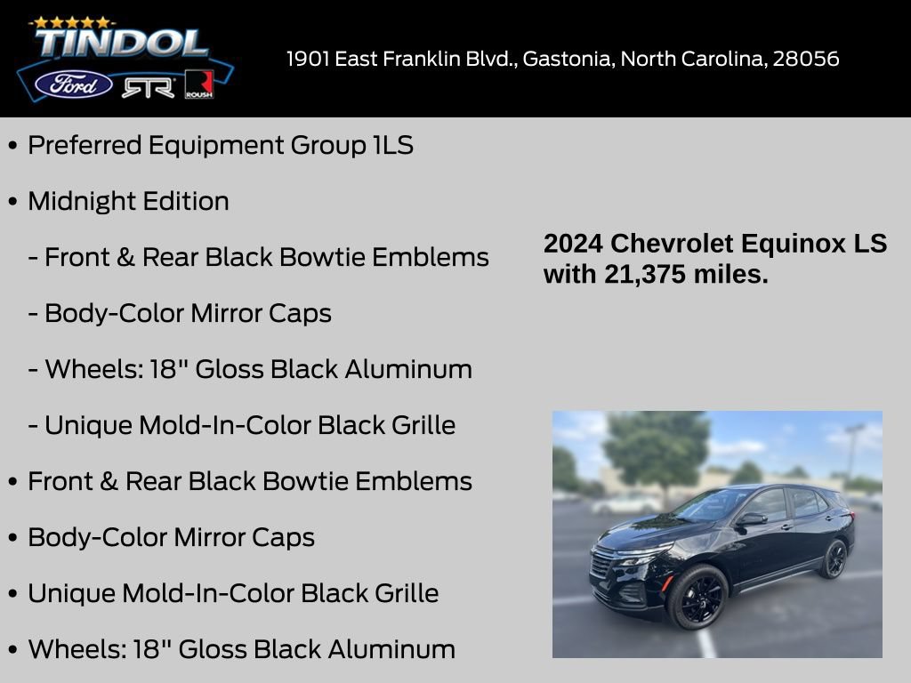 Used 2024 Chevrolet Equinox LS w/ Midnight Edition FWD image 17