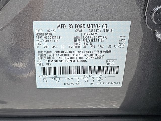 Certified 2023 Ford Explorer XLT w/ Equipment Group 202A AWD/4WD image 38