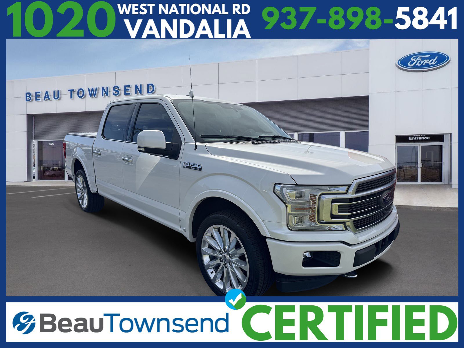 Certified 2019 Ford F150 Limited w/ Trailer Tow Package